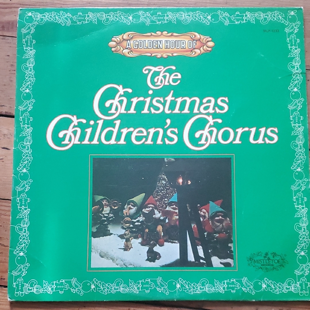 1978 'Christmas Children's Chorus' Vinyl Record LP Holiday Display